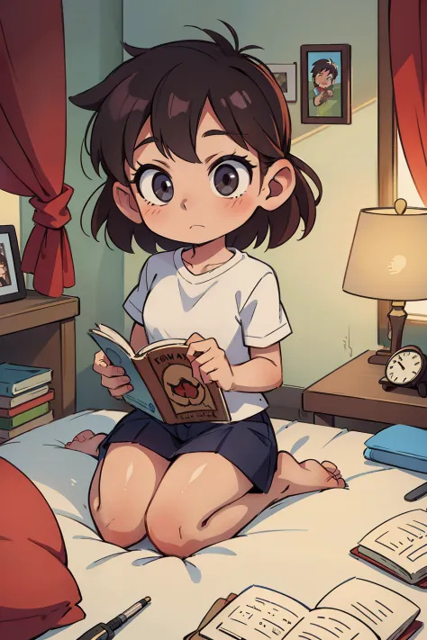 a child listening to a bedtime story