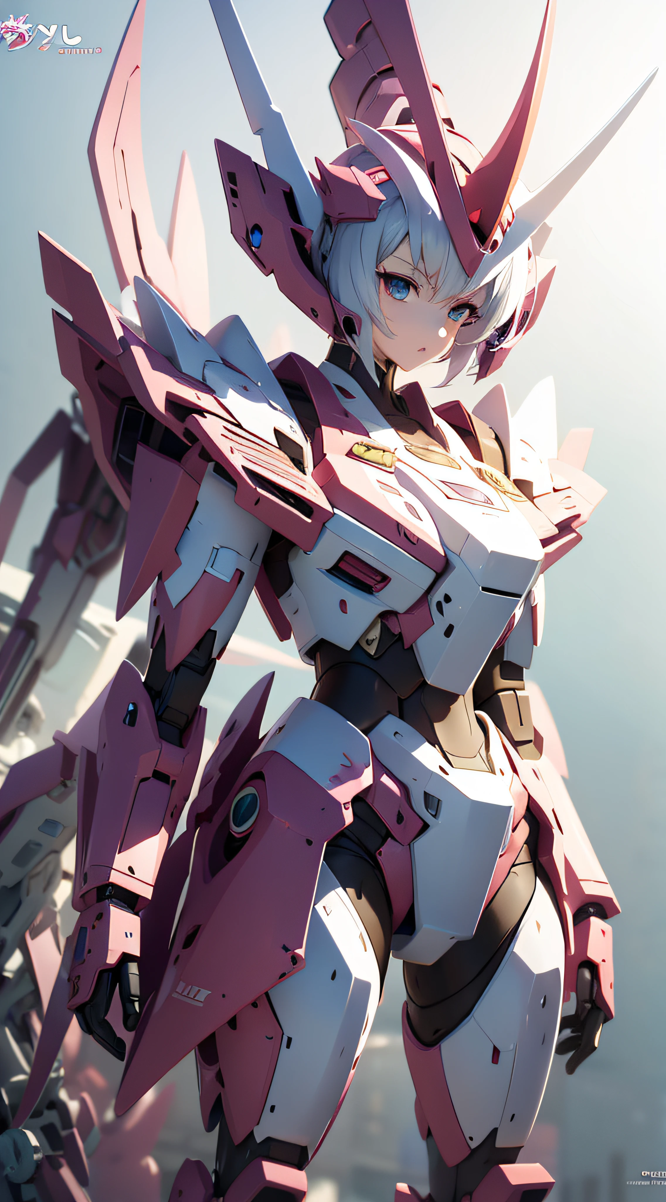 Hay un gran robot parado en la plataforma con mechas femeninas, mejor fondo de pantalla de anime 4k konachan, arte de anime digital detallado, Estética del anime mecha, arte de anime detallado, arte de anime detalladowork, fondo de pantalla animado 4k, fondo de pantalla animado 4k, arte anime digital avanzado, Fondo de pantalla animado 4K, anime rudo 8k, fondo de pantalla de arte anime 4k, fondo de pantalla de arte anime 4k