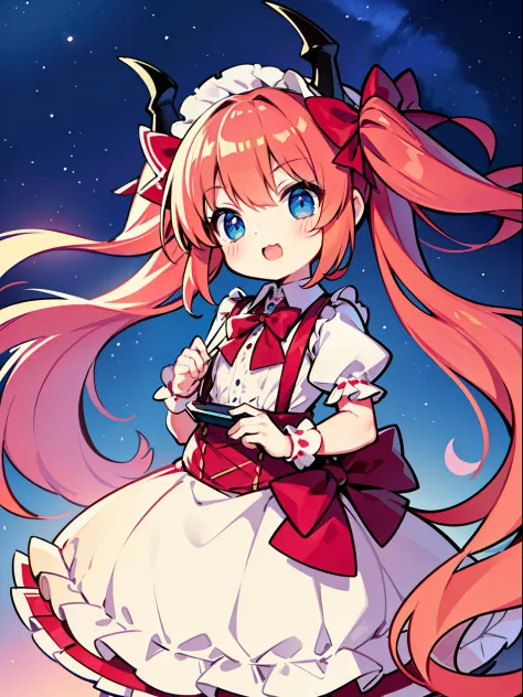 {{best quality}}, {{masterpiece}}, {{ultra-detailed}}, {illustration}, {detailed light}, red hair,blue eyes,twintails,lolita,Sus...