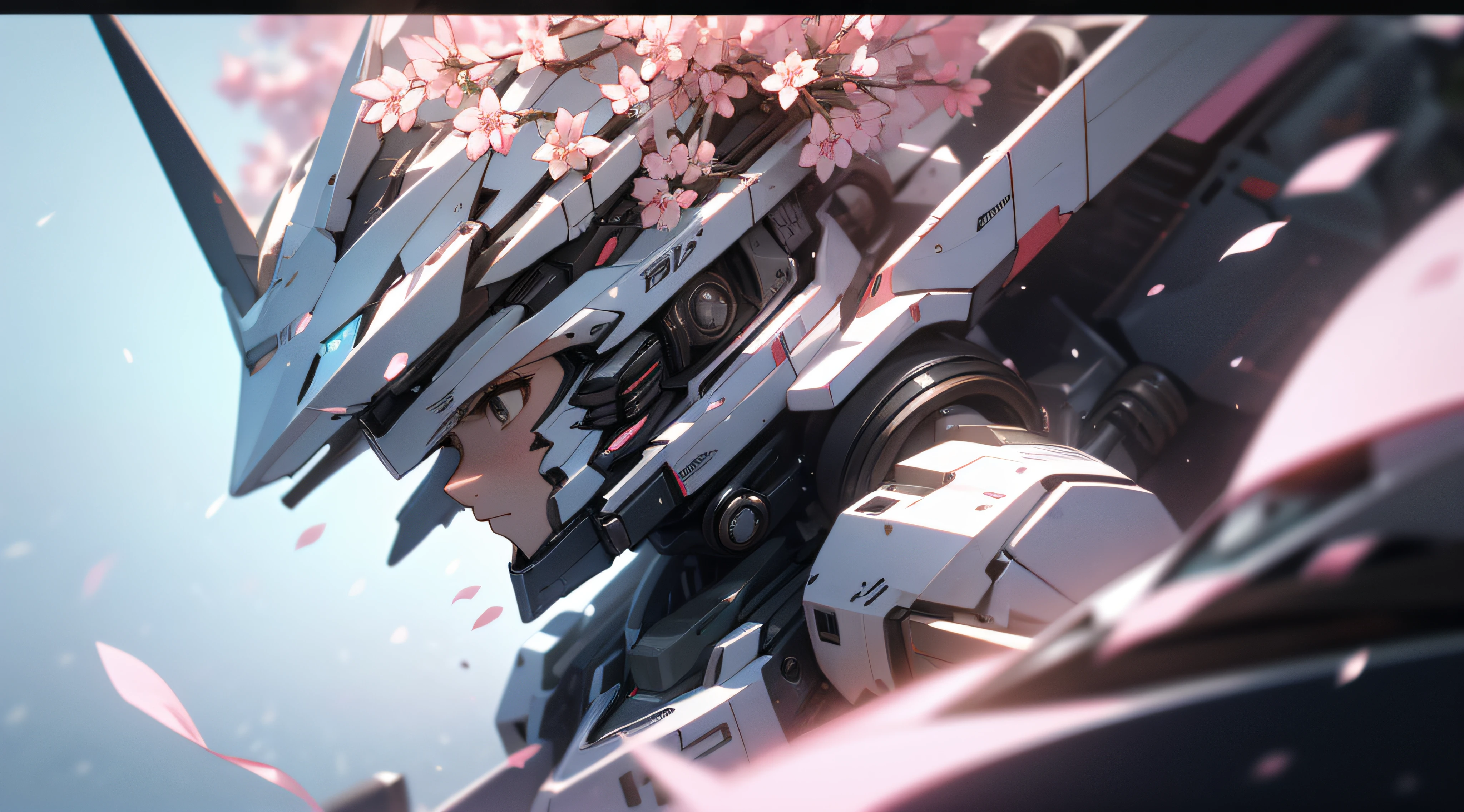 ((Best quality)), ((Masterpiece)), (Detailed:1.4), 3D,mechs，In pink，vibrant with colors，Cherry blossom petals float to zero， A beautiful cyberpunk female figure，Thick hair，light particules，Pure energy chaos anti-technology，hdr（HighDynamicRange），Ray traching,NVIDIA RTX,Hyper-Resolution,Unreal 5,Subsurface scattering,PBR Texture,Post-processing,Anisotropic filtering,depth of fields,Maximum clarity and sharpness,Multi-layered textures,Albedo and specular maps,Surface coloring,Accurately simulate light-material interactions,perfectly proportions,rendering by octane,twotonelighting,largeaperture,Low ISO,White balance,the rule of thirds,8K raw data