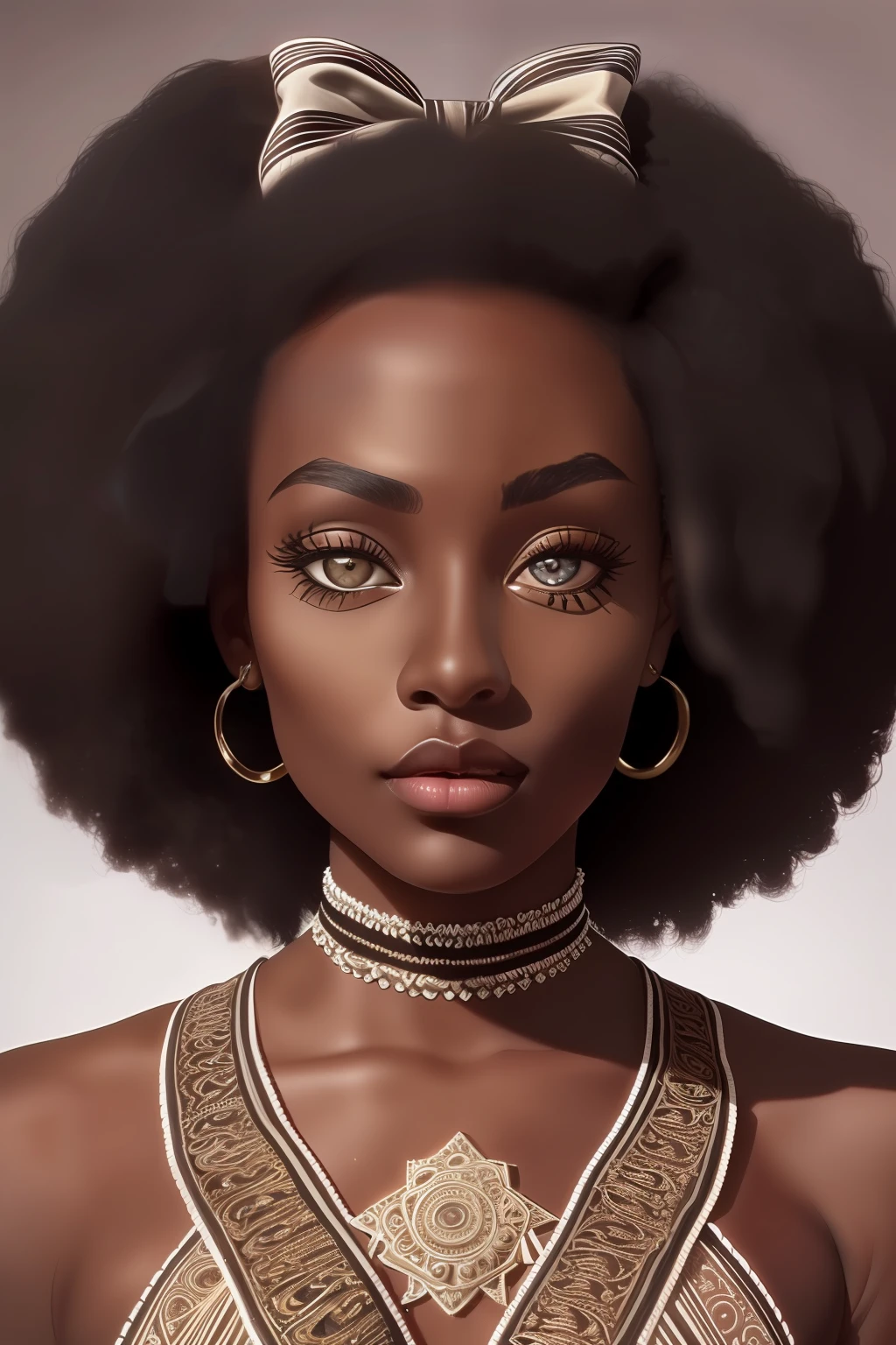 analog style, realistic, award-winning photo,(symmetric highly detailed eyes, fantastic eyes, intricate eyes:1.1), detailed background, full body, wide angle, beautiful 20 year old girl,  African American, dark skin, skinny, ribbon braid,  flat chest, tiktok, instagram