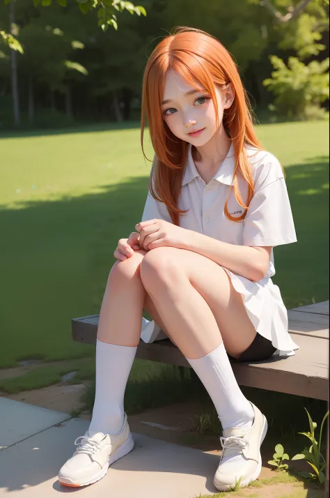 ((best quality, masterpiece,)) little boy sitting on his mother's lap, park background  🏞 , shorts, white uniform skirt, vibrant colors, extremely detailed, forest, realistic, highest quality, detailed eyes, detailed fingers, detailed hands, derailed legs,...