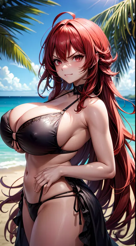 [(Transparent Background: 1.5)::5],(((Masterpiece))),(((Best Quality))),(((Extremely Detailed))), Illustration, (High Resolution), High Quality, Perfect Line Art, 1 Girl, Long Hair, Hot Red Hair, ((Huge Breasts:1.5)), (Wide Hips), Milf:1, Mature Woman, Sma...