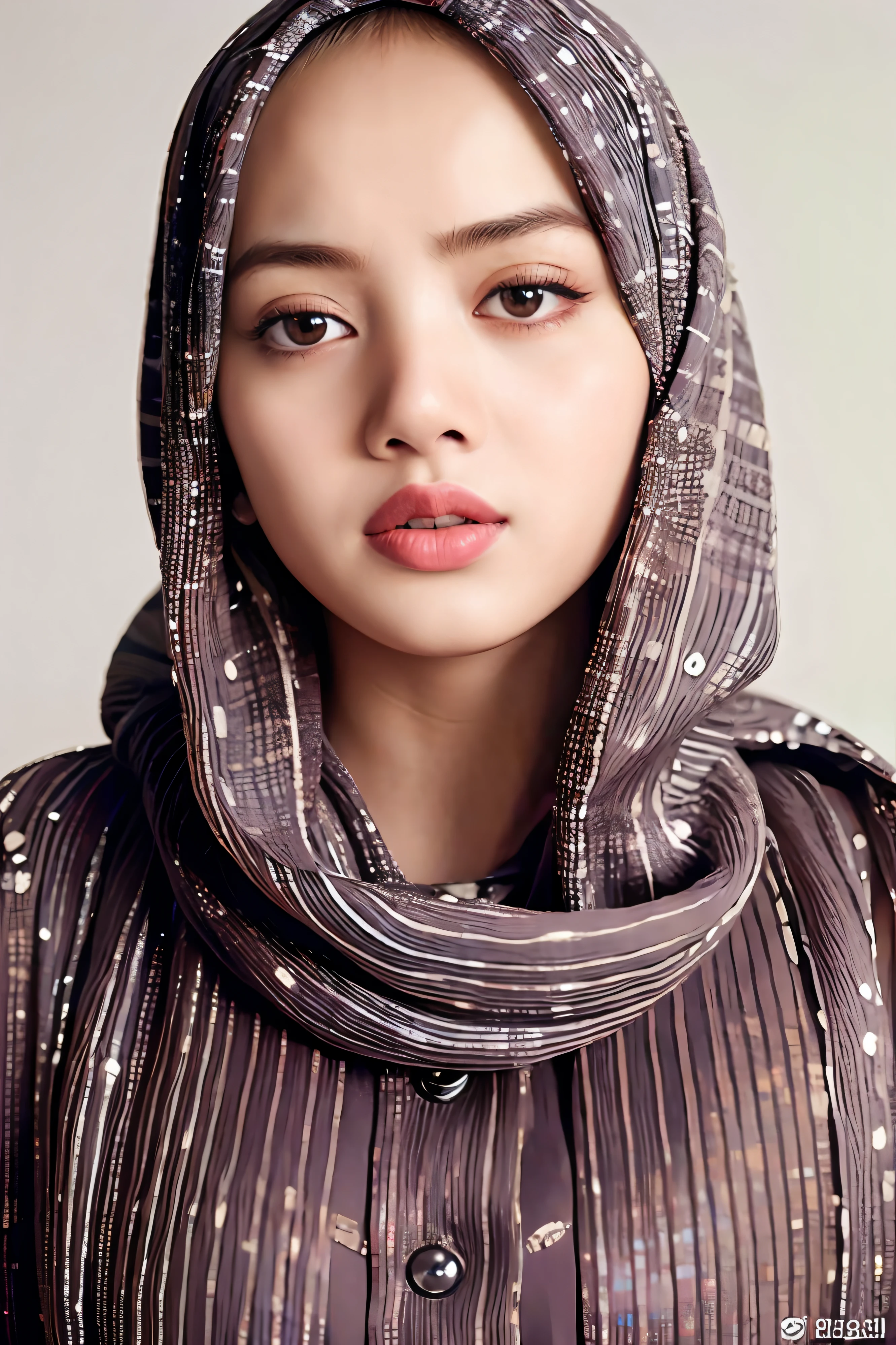 usando hijab, (8K, Foto CRU, melhor qualidade, obra de arte:1.2), (realista, photorealista:1.37),melhor qualidade,hiper detalhado,alta resolução,
1 garota,Olhando para o visualizador, 
lisa, 
sorriso leve,
jovem e linda,