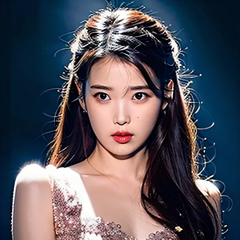 best quality, ultra high res, (photorealistic:1.4),1girl,iu,arms behind back, colorful, clear sharp focus,  soft lights, intrica...