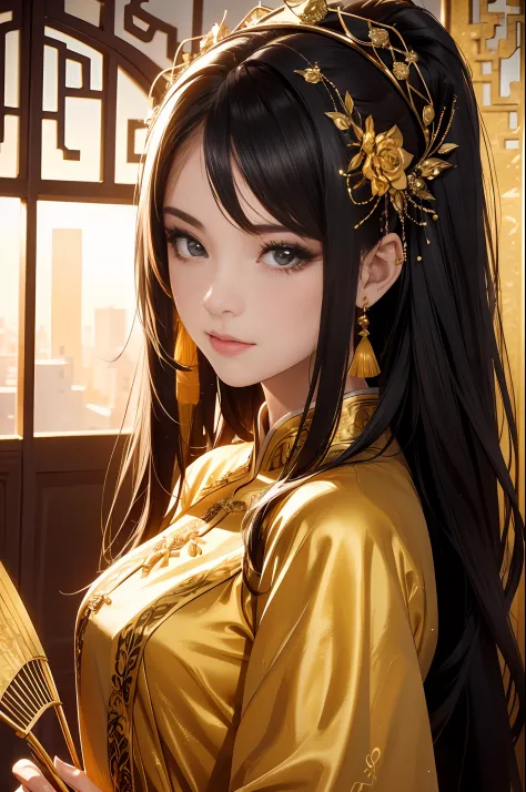 ((best quality)), ((ultra high resolution)), ((realistic)), fine details, age 19 on appearance, black hair, perfect face shape, ...