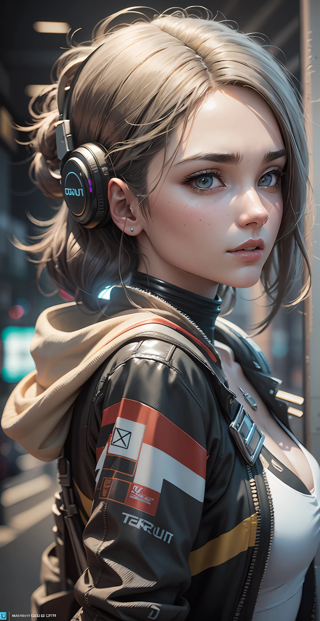 ((Best quality)), ((masterpiece)), (detailed:1.4), 3D, an image of a beautiful cyberpunk female,HDR (High Dynamic Range),Ray Tracing,NVIDIA RTX,Super-Resolution,Unreal 5,Subsurface scattering,PBR Texturing,Post-processing,Anisotropic Filtering,Depth-of-field,Maximum clarity and sharpness,Multi-layered textures,Albedo and Specular maps,Surface shading,Accurate simulation of light-material interaction,Perfect proportions,Octane Render,Two-tone lighting,Wide aperture,Low ISO,White balance,Rule of thirds,8K RAW,