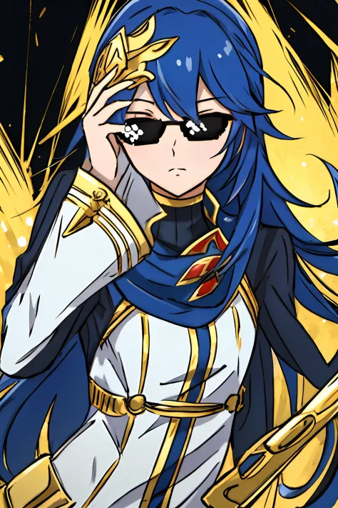 "lucina fe,showcasing her skills as a rapper, flexing her gold bling wealth gold DealWithIt"