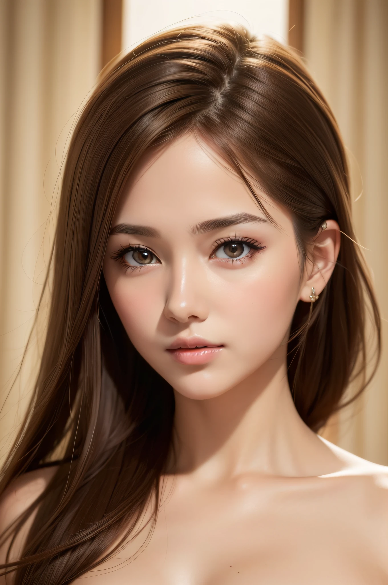 best quality, masterpiece, (realistic:1.2), 1 girl, brown hair - SeaArt AI