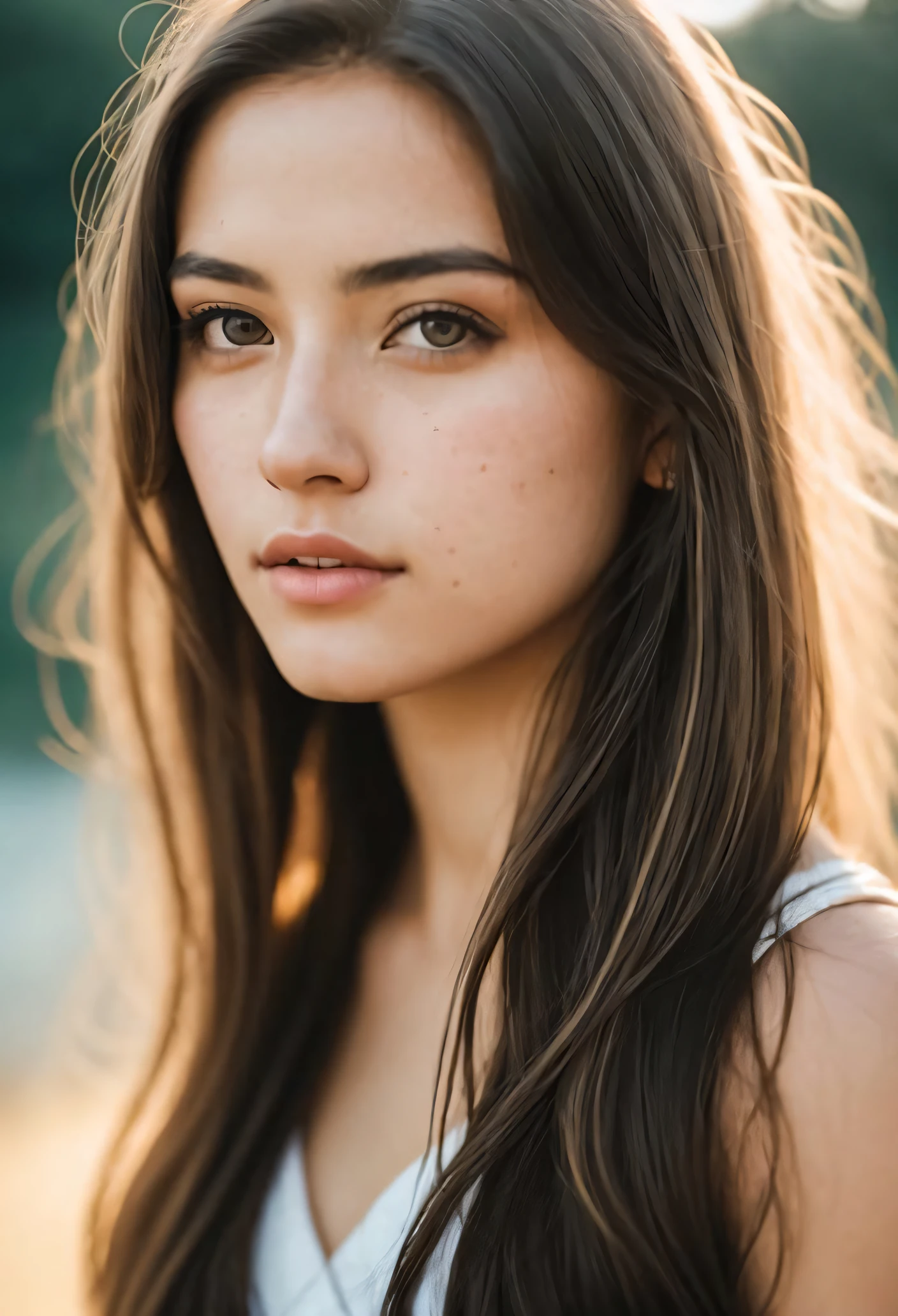 à noite, Foto CRU, (((retrato extremamente lindo))), ((pele brilhante)), 1 garota, menina de 18 anos, ((cabelo loiro natural)), [olhos azuis], cabelo longo, delineador, Cabelo esvoaçante, vibração, ((Obra de arte, melhor qualidade, hiper detalhado, luz cinematográfica, Detalhes intrincados, alta resolução, 8K, extremamente detalhado)), fundo detalhado, 8K uhd, dslr, iluminação suave, alta qualidade, Grão de filme, Fujifilm XT3, Profundidade superficial de campo, Luz natural, (mãos perfeitas), rosto perfeito