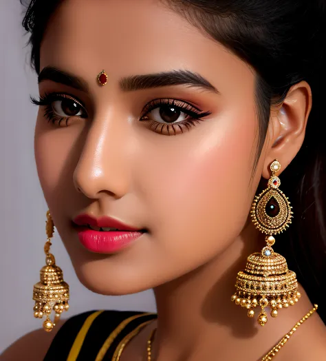 top indian gril (1girl:0.999), (black_hair:0.838), (blurry:0.974), (blurry_background:0.599), (depth_of_field:0.920), (earrings:0.852), (jewelry:0.760), (lips:0.678), (looking_at_viewer:0.807), (lying:0.521), (nose:0.738), (on_back:0.700), (photorealistic:...