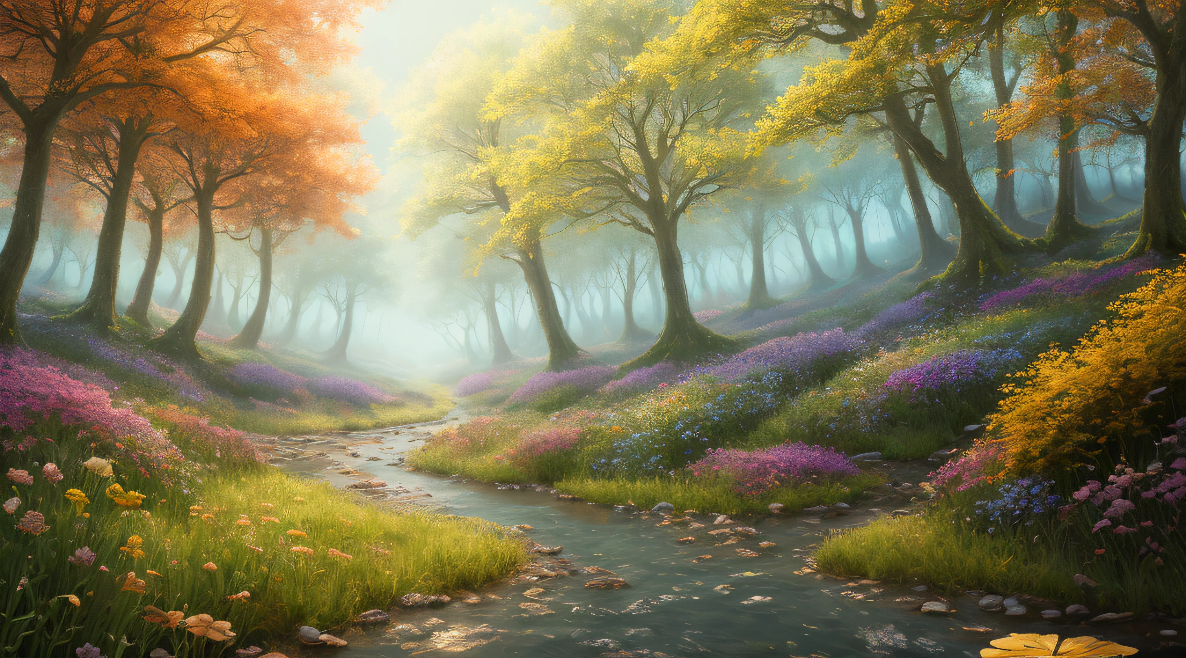 masterpiece, best quality, high quality,extremely detailed CG unity 8k wallpaper, An enchanting and dreamy scene of a fantasy forest, with towering trees, glowing mushrooms, and hidden fairy glens, creating a sense of mystique and enchantment, artstation, digital illustration, intricate, trending, pastel colors, oil paiting, award winning photography, Bokeh, Depth of Field, HDR, bloom, Chromatic Aberration ,Photorealistic,extremely detailed, trending on artstation, trending on CGsociety, Intricate, High Detail, dramatic, art by midjourney