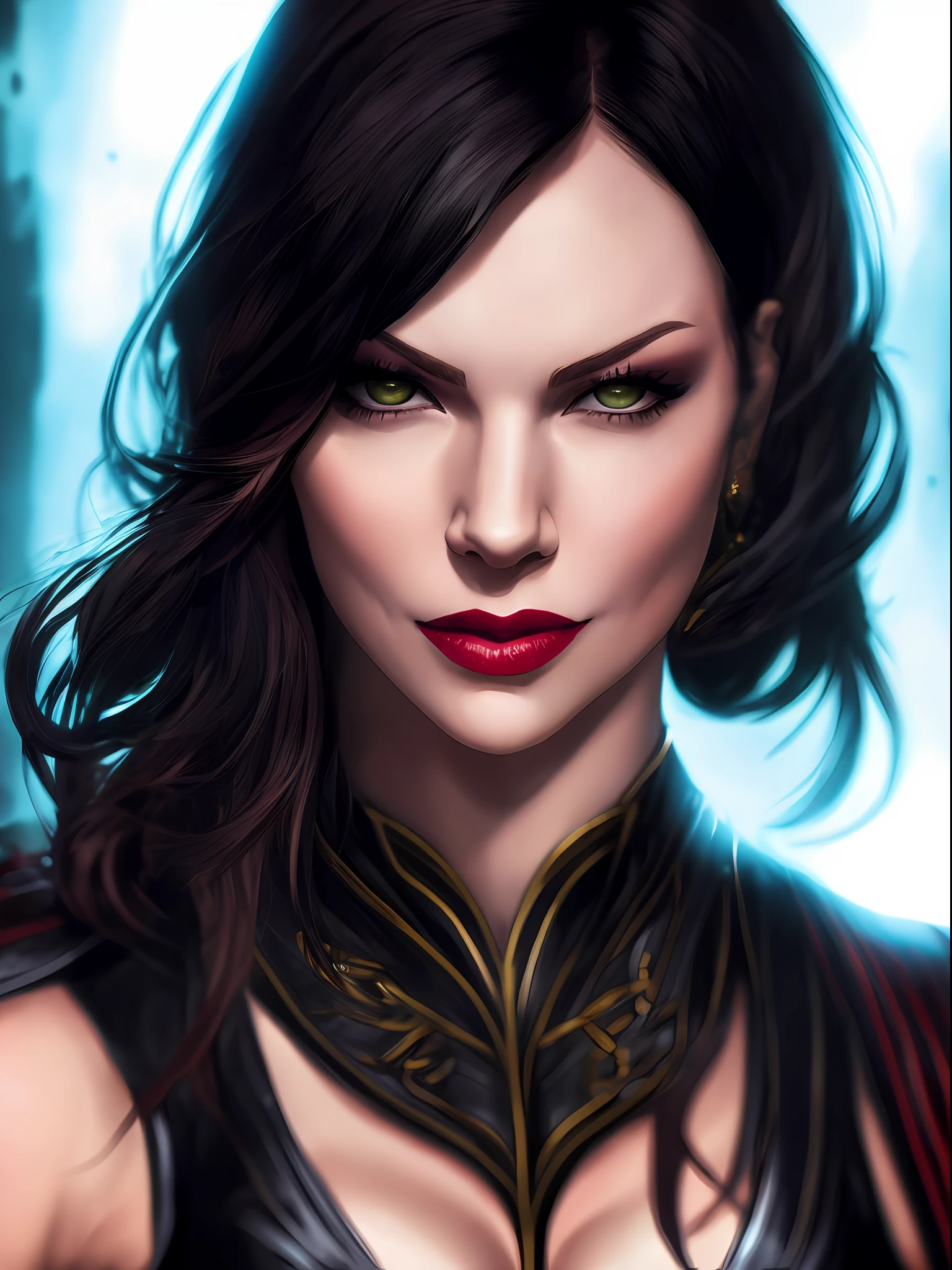 ((Mileena inspirée par Mortal Kombat 2)), (inspiré par Laura Prepon:1.2), dans un scénario de combat sur fond de film d&#39;horreur, Autoportrait de face, posant pour la caméra,, netteté, éclairage doux, meilleure qualité, 8k euh, reflex numérique, grain de film, (photoréaliste:1.2)