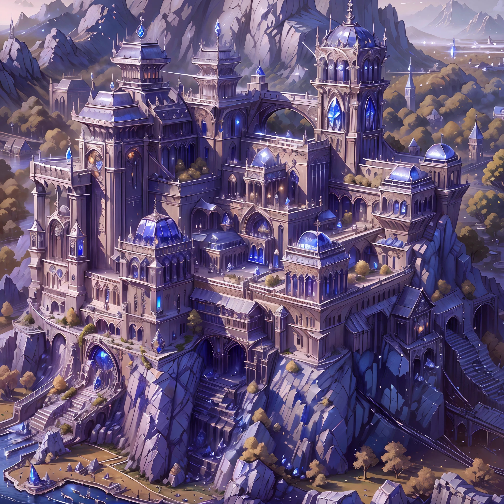 SilverSapphireAI
fortress  , detailed, intricate