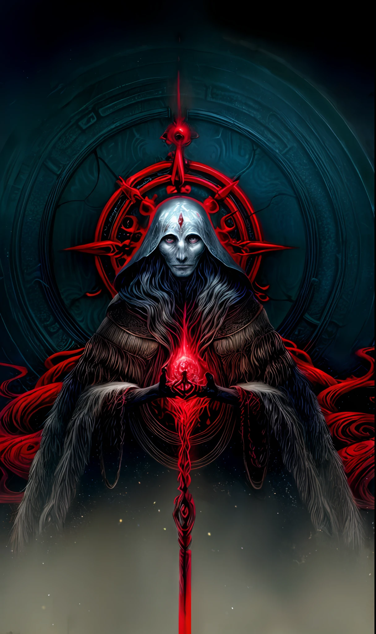 solo, the ancient one,here he remains,he who is dormant will arise, no_humans, blood,