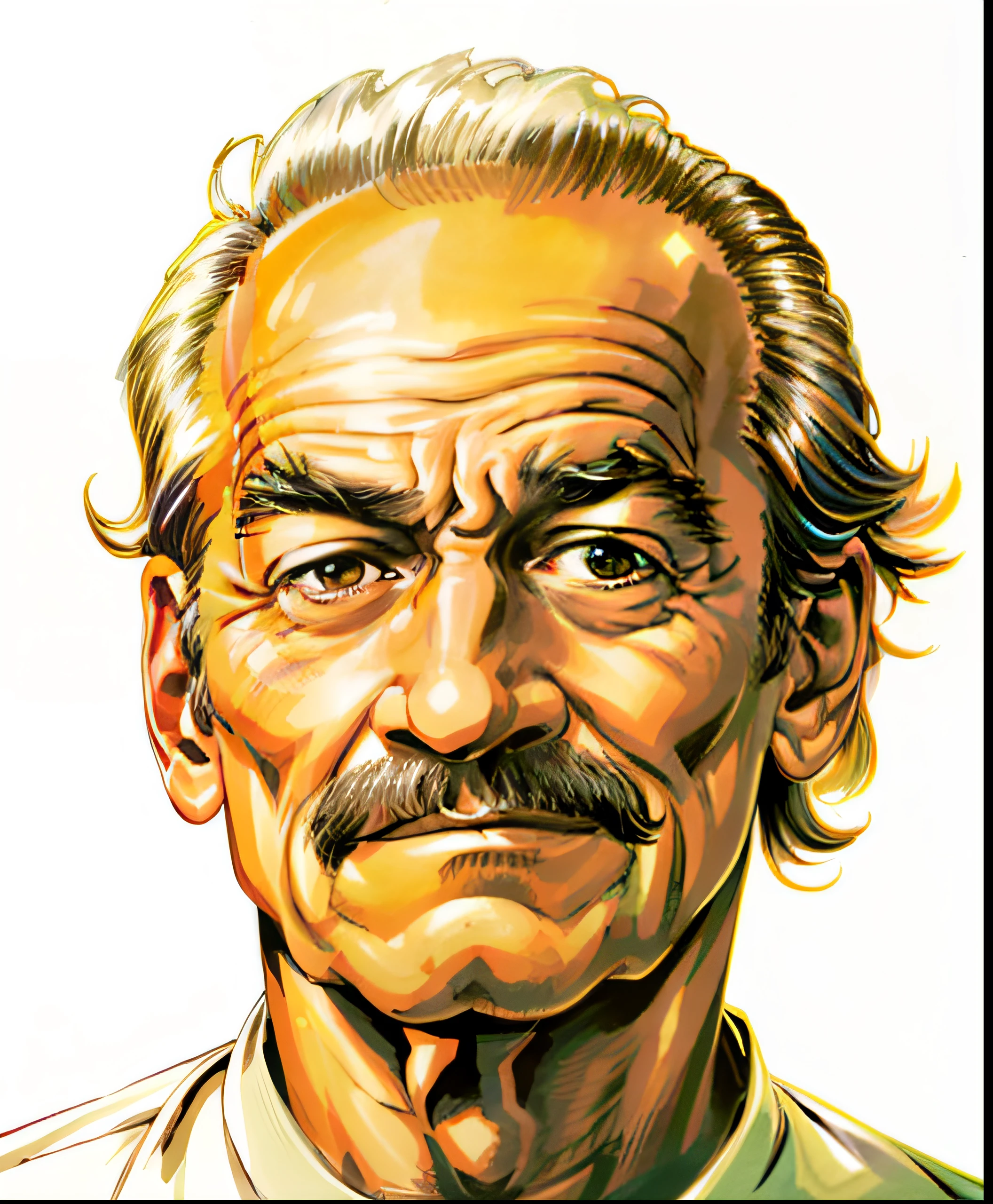 Imagem de um homem de cabelos brancos e gravata, O olhar de um idoso, scariest looking man alive, Animatrônico Bill Murray, um velho, basil gogos, old man, florida man, Directed by: Haroldo Elliott, mario martinez, Milt Bruto, um homem de 80 anos, directo, rosto enrugado, Tiro de busto