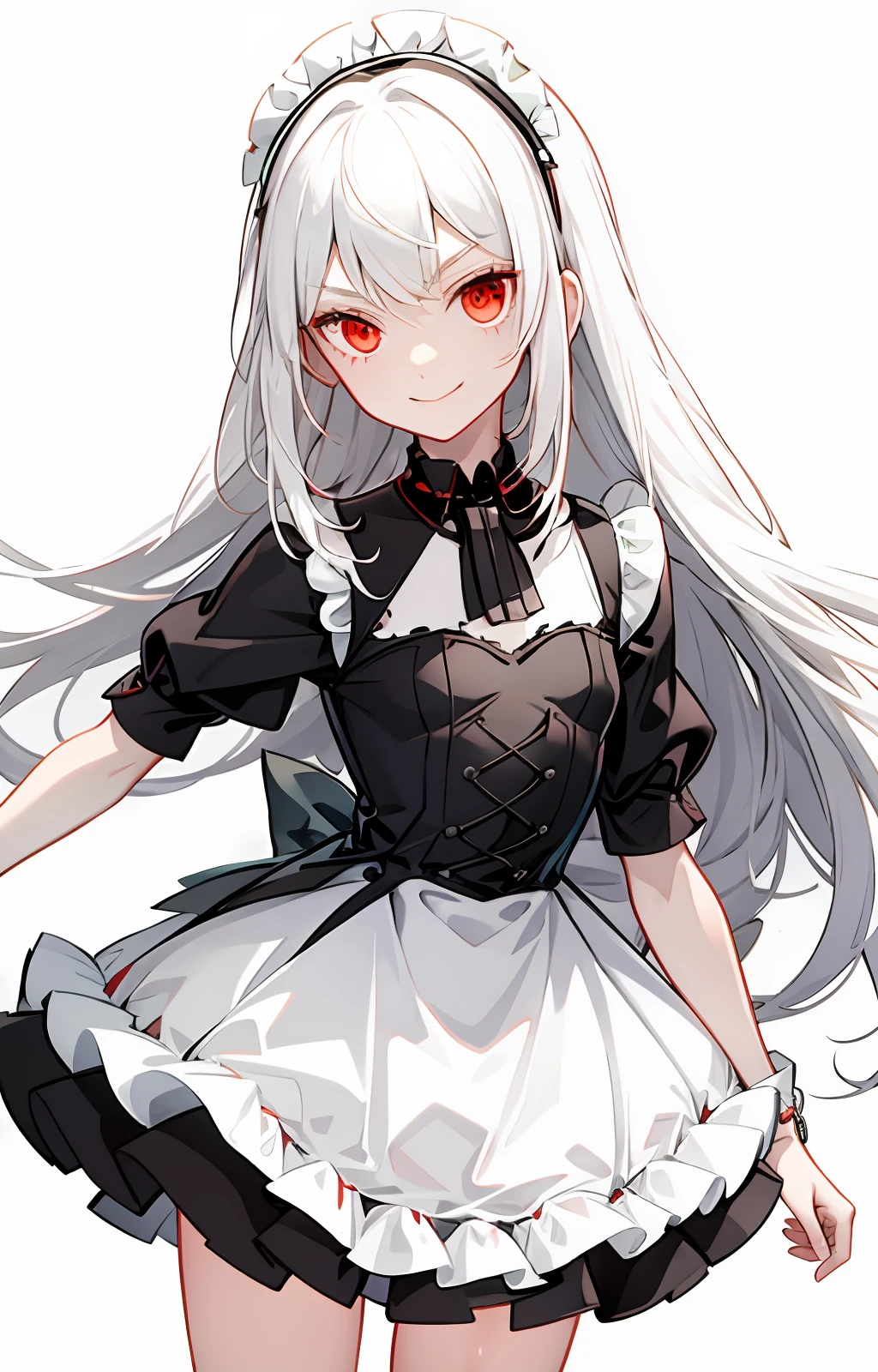 White-haired and red-eyed 