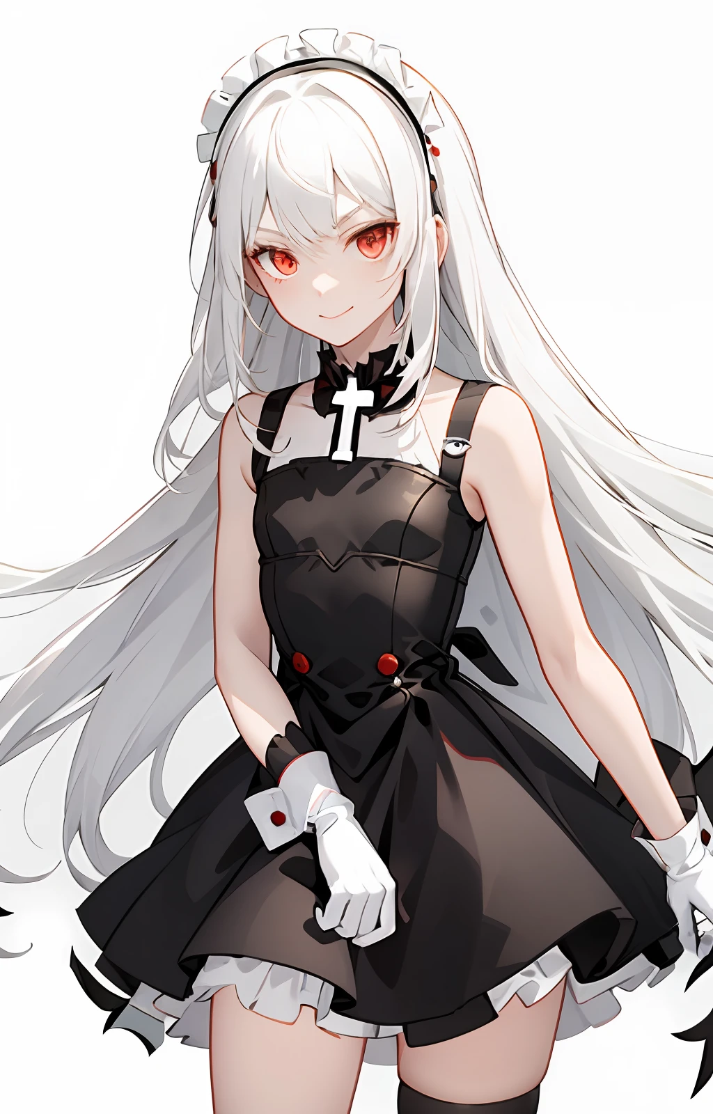 White-haired and red-eyed 