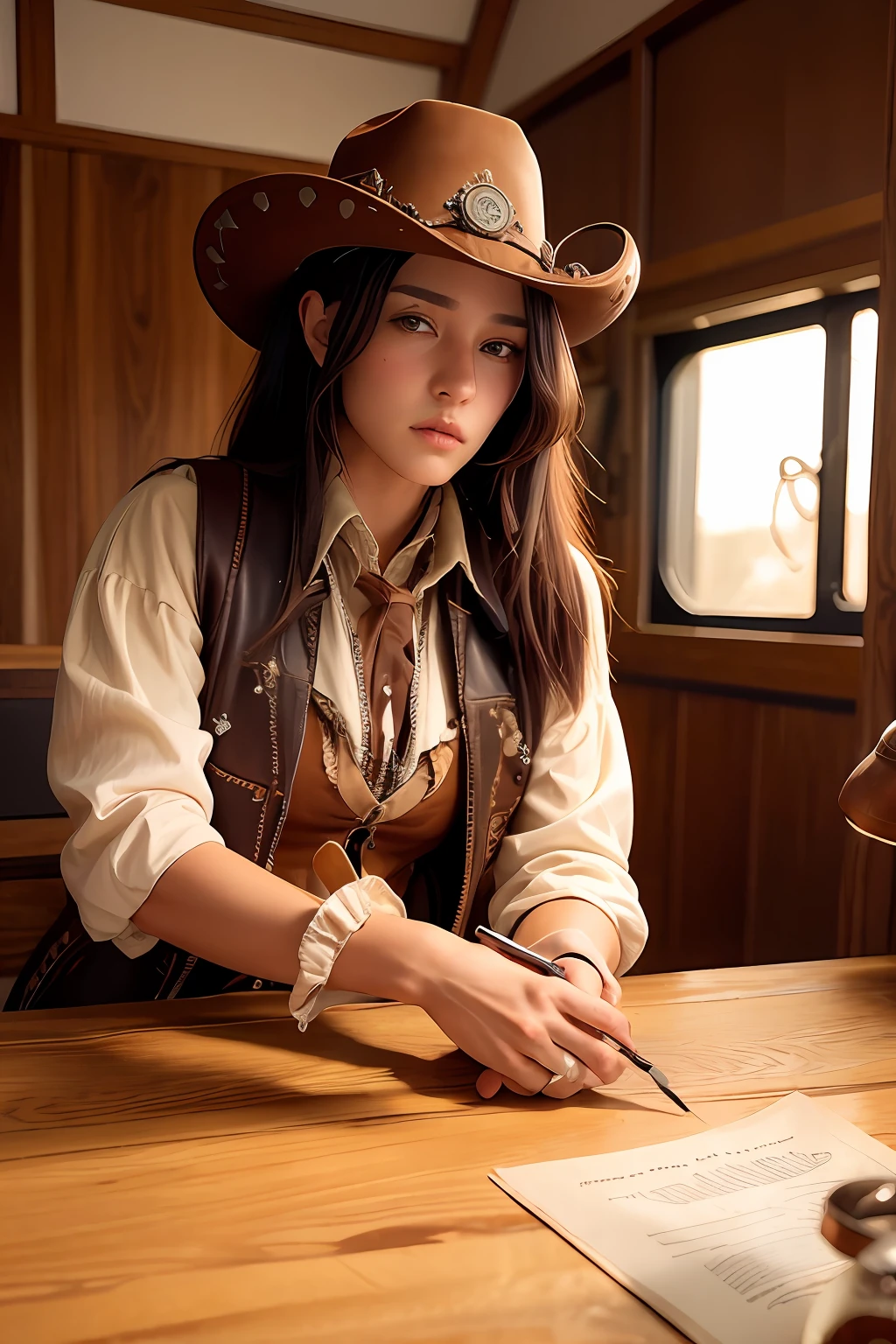 Western-Cowboy-Stil,Fotografie,steampunk,beste Qualität, realistisch, photorealistisch, komplizierte Details, (zarte detaillierte), (komplizierte Details), filmisches Licht, beste Qualität Backlights, Klare Linie, 8k,ultrahohe Auflösung,