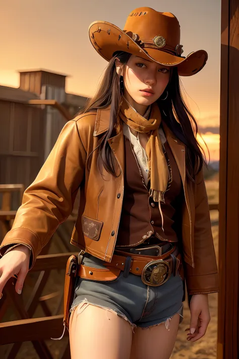 western cowboy style,photography,steampunk,best quality, realistic, photorealistic, intricate details, (delicate detailed), (int...