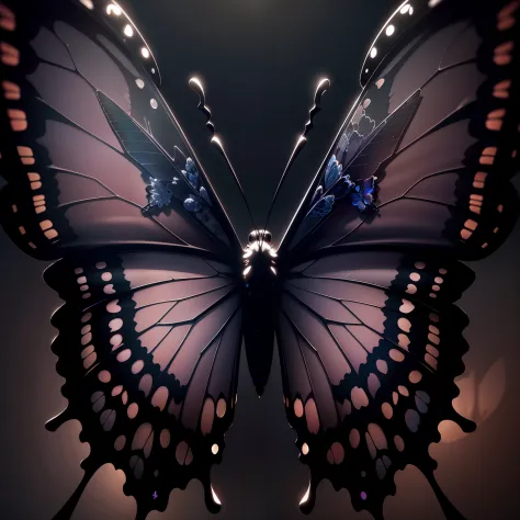 ontrasting liquid transparent
wings of a beautiful fantasy darkness butterfly
highly detailed, intricate design, intricate detail,
hyper realistic, high definition, extremely detailed,
ultra realistic, cinematic lighting. uhd 3d, vray
render, cinematic, HD...