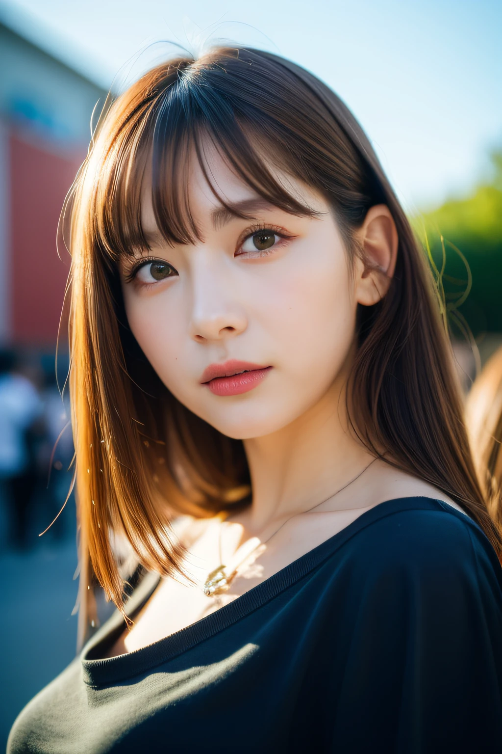 Close up photo of a girl、Brown hair、、Hot spring in the background、Natural hot springs
Highest Quality、realisitic、Photorealsitic、(intricate detailes:1.2)、(delicate detail)、(ciinematic light、best quality backlight)、Clear Line、foco nítido、Lifelike face、Detailed face
Unity 8K Wallpapers、超A high resolution、(Photorealsitic:1.4)、looking at the viewers、full body Esbian、In the street、(Casual wear)