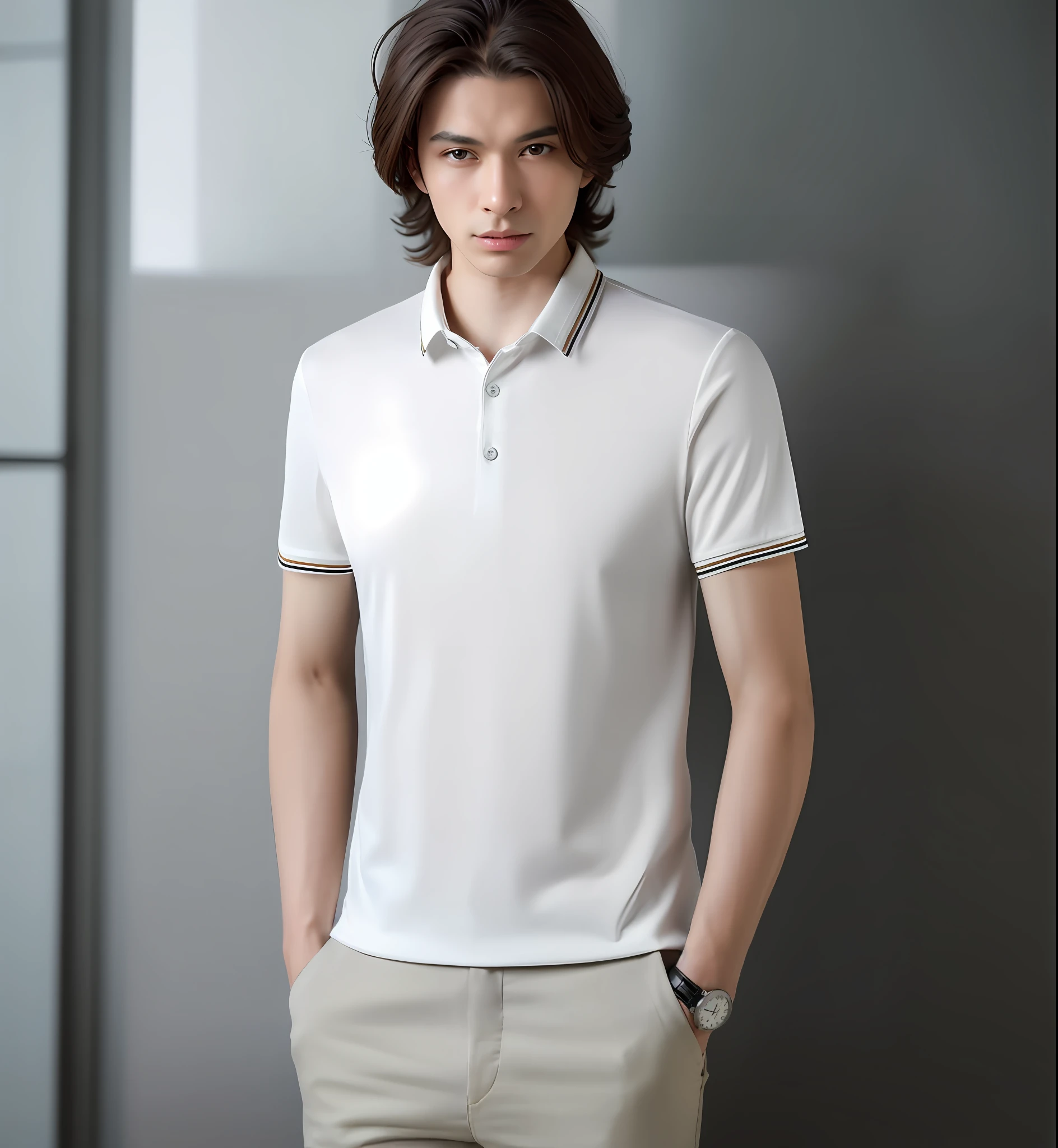 Men's White Short Sleeve Shirt, Khaki Dress Pants, Dark Brown Leather  Loafers, Beige Straw Hat | Lookastic
