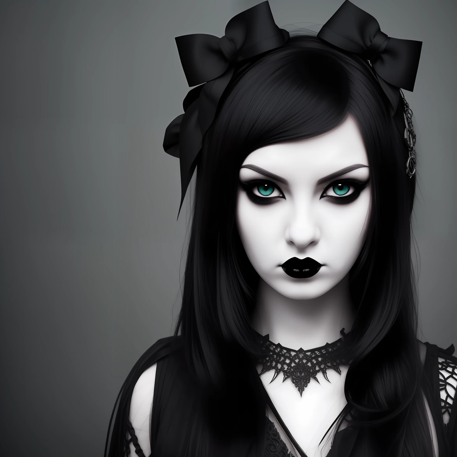 arafed woman standing, goth girl aesthetic, 1 7 - year - old goth girl ...