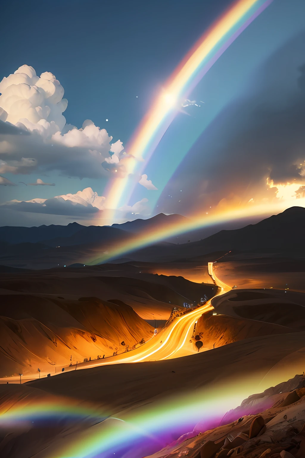 Somewhere over the rainbow, concept art, 4k