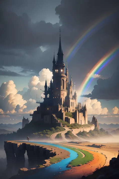 Somewhere over the rainbow, concept art, 4k