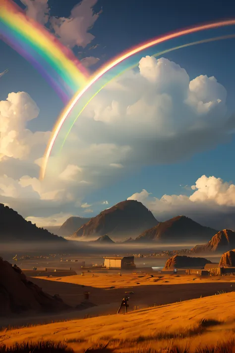 somewhere over the rainbow, concept art, 4k