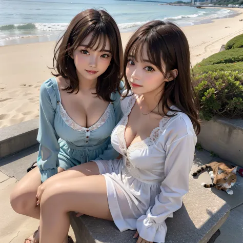 best quality, ultra high resolution, (photorealistic: 1.4), (detailed  beautiful girl: 1.4), (medium breasts: 0.8) - SeaArt AI