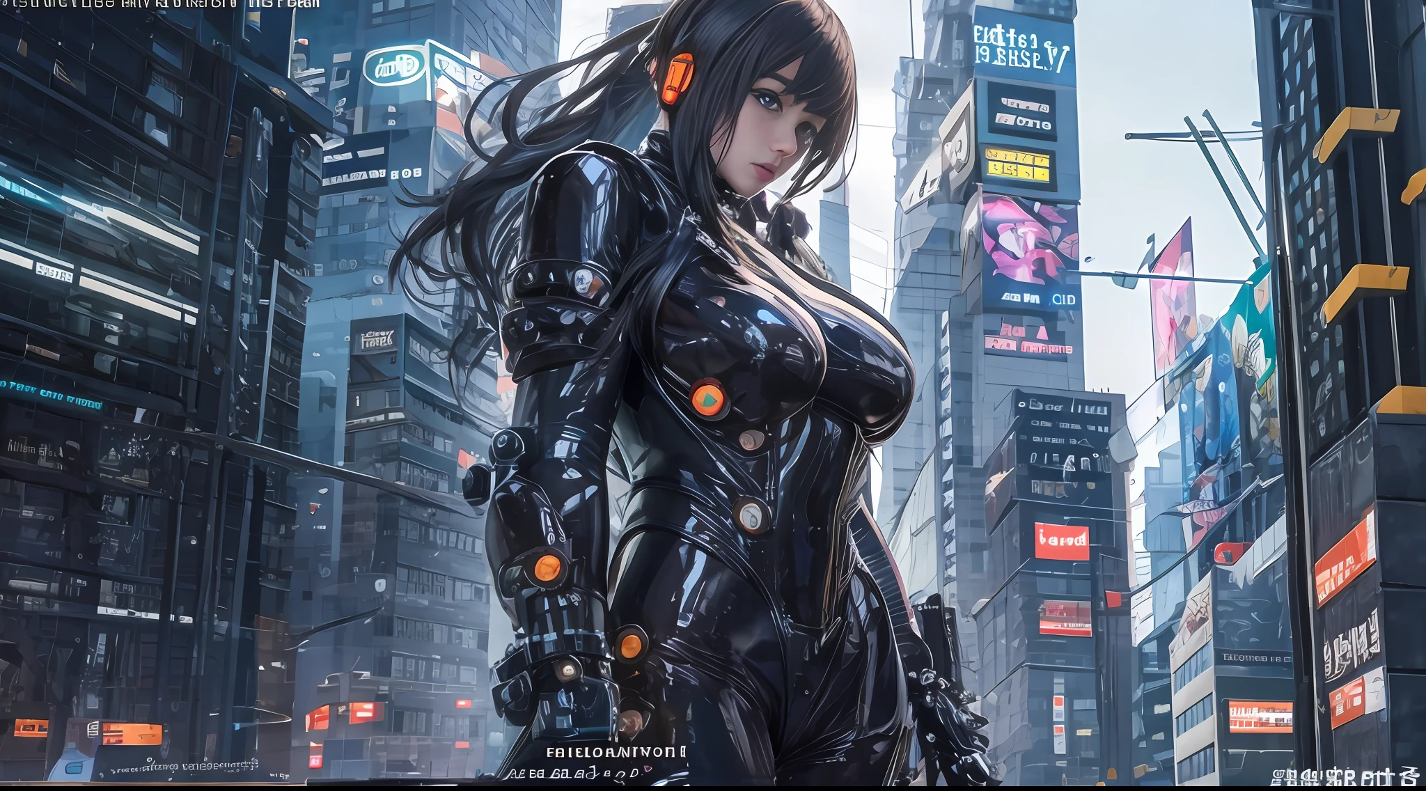 (tmasterpiece)，（Ultra-clear image quality）(Man in black mech),Photo by Shinsuke Sato，((Kill City:0，Black latex clothing,Gantz:0)),Night City Battle background，The fire burst into the sky，Sparks fly，cyberpunk glossy latex suit, gantz, cyberpunk anime, futuristic glossy latex suit, styled like ghost in the shell, diverse cybersuits, movie poster character, an oppai cyberpunk, cyber suit, cyber suit