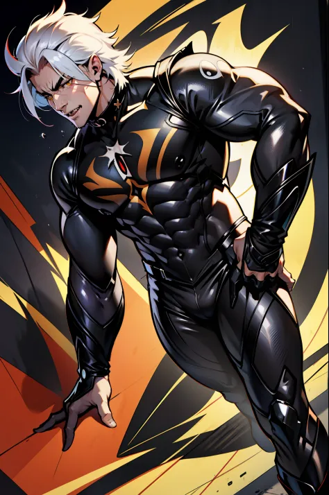 《the original god》arataki kazuto , male people， chest muscle， sexy , venom symbiote for your body, black mucus of the body , int...