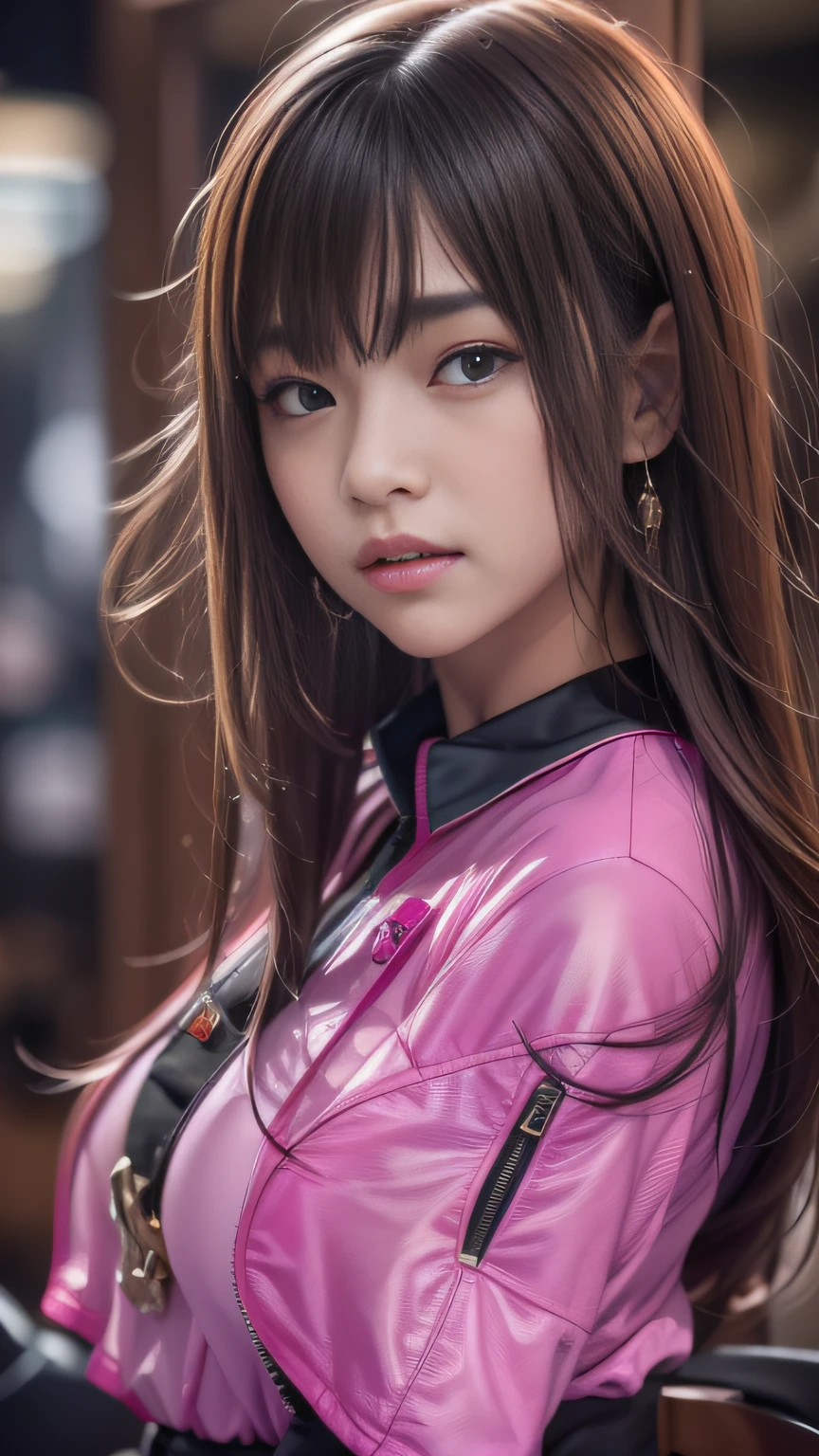 16k, RAW photo, Top quality, Masterpiece（hyper HD）brunette color hair，15 year old Japanese girl，Uniform skirts，Crocodile leather boxing holster，Coarse linen cape，Soft lips，Glossy lips，The girl has fair and tender skin，Soft hair like slippery silk，Sparkling，Almost reluctant to look away,Nopfun Anime] Hypnotize a cool tsundere sister、An anime that makes you with a cowgirl position so that your shake and vulgarly,A high resolution， the detail， RAW photogr， Sharp Re， Nikon D850 Film Stock Photo by Jefferies Lee 4 Kodak Portra 400 Camera F1.6 shots, Rich colors, ultra-realistic vivid textures, Dramatic lighting, Unreal Engine Art Station Trend, cinestir 800，