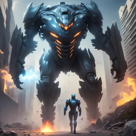 ( (8K:1.27), Top image quality, tmasterpiece, 超高分辨率:1.2) Pacific Rim style，Six-legged walking tank，Giant running ，Giant running，(heavily armored:1.1)，(non-humanoid)