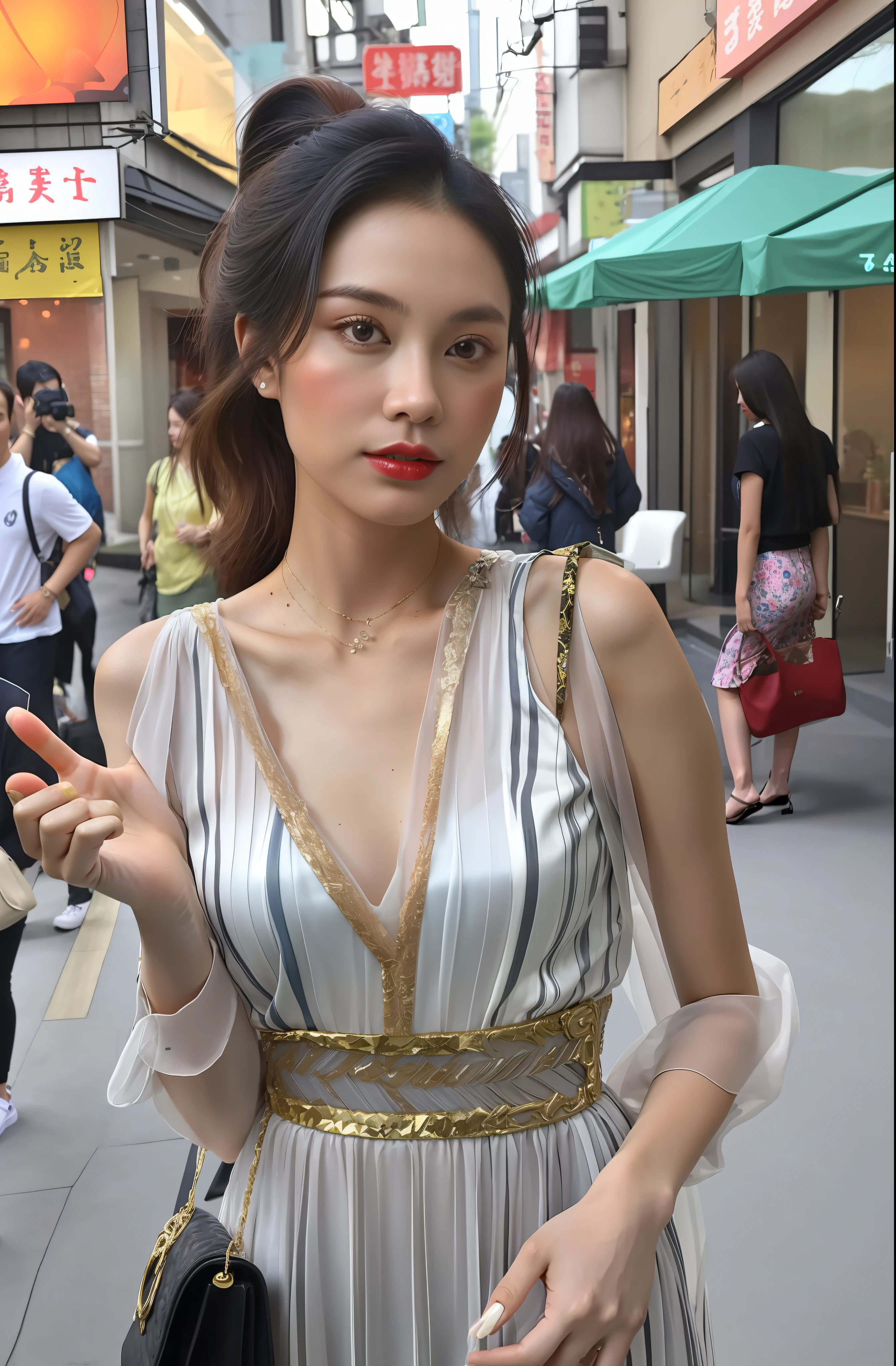 Hermosa mujer mestiza taiwanesa，28 años，A la moda para usar，cuerpo sexy