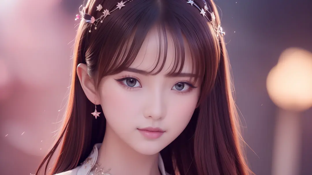 ridiculous, 1 girl, starry eyes, blush, (reality:1.5), (masterpiece, extremely detailed CG Unity 8k wallpaper, best quality, hig...