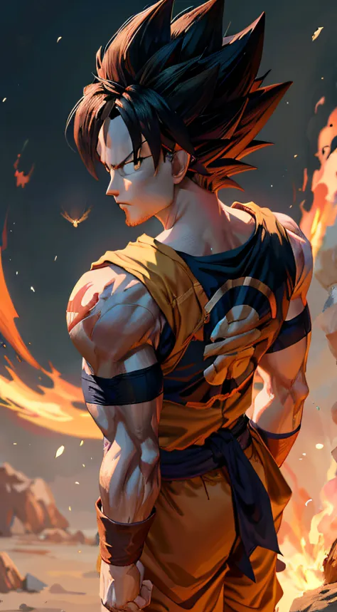 Dragon Ball Goku wallpaper Dragon Ball Goku wallpaper, Highly detailed portrait of Goku, portrait of goku, photorealistic human ...