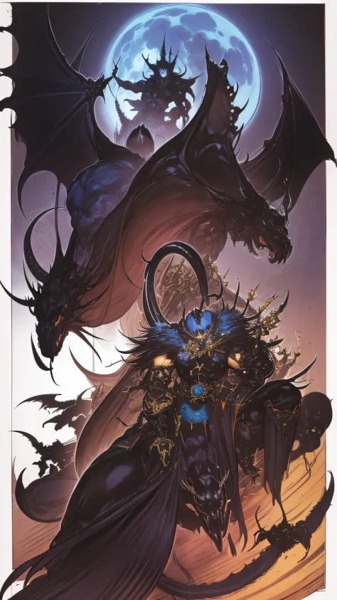 Devil 1、(((Black giant)))、White background、accessorized、line-drawing、pale color、Black Armor、Iron Mask、Fantastical、Alfonse Mucha、de pele branca、Cladding、Rough sketch、coarser line、Painterly、Lively poses、Crow's feathers、Delicate touch、fine lines、Equivocal fac...