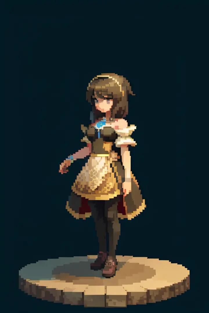 ((masterpiece)), top quality, (best quality), (hight delail) ,pixel art, 1girl, full body