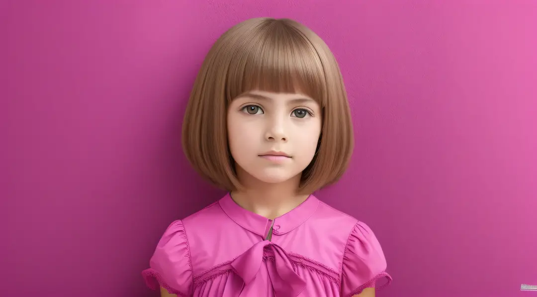 girl CHILD 10 years old, Loira russa com coque no cabelo, gelado, diversas cores.