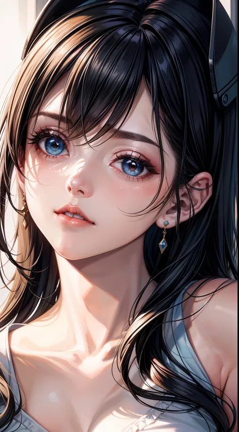 "Illustration of a stunningly beautiful girl with an artistic style."