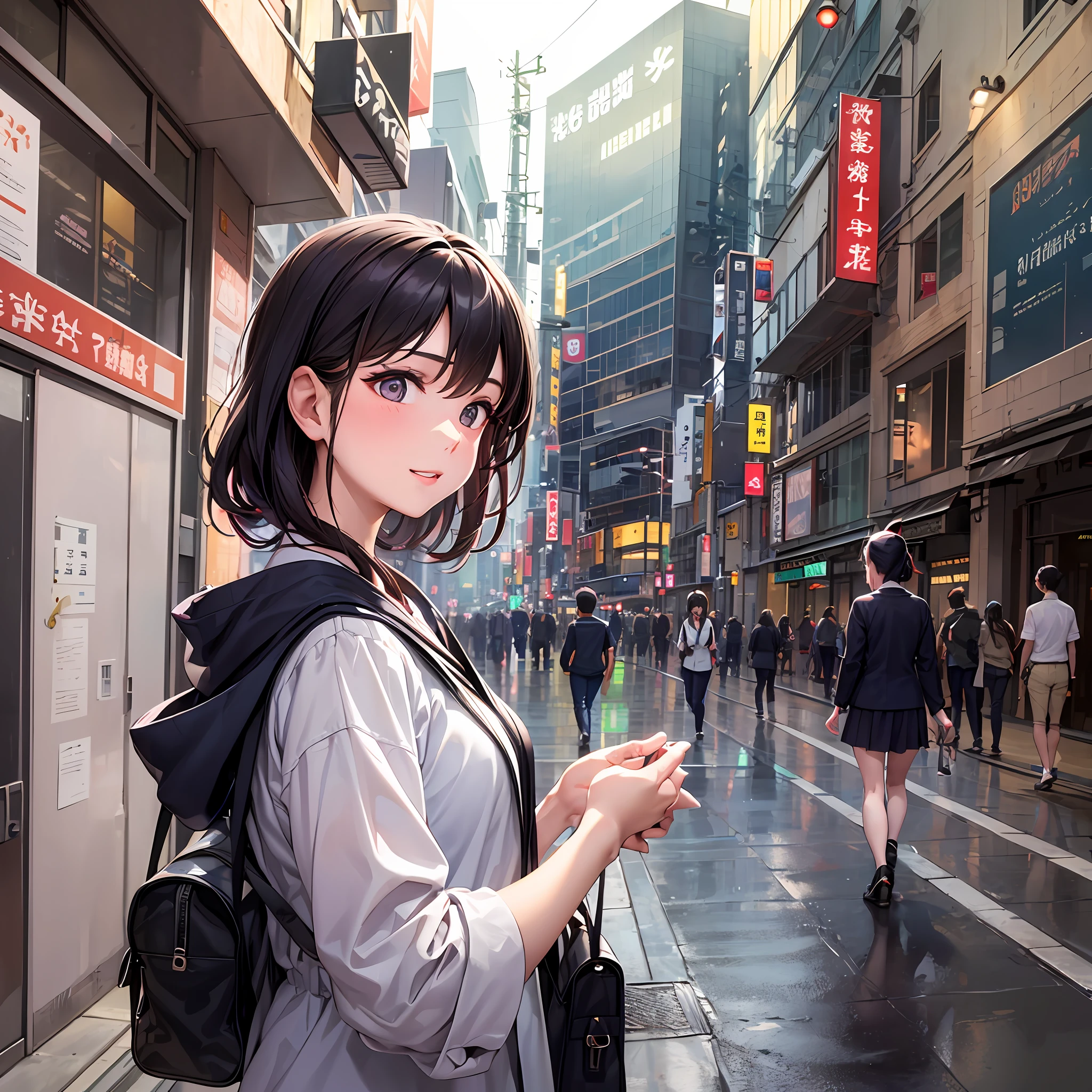 Im Herzen von Tokio, Ein 19-jähriges Mädchen namens Aya begab sich auf eine lebensverändernde Reise – der erste Tag ihres Universitätslebens. Mit klopfendem Herzen vor Aufregung und Nervosität, und ihre Augen füllten sich mit Neugier, Ayas Anziehungskraft spiegelte die Vorfreude und Entschlossenheit wider, die ihre Seele erfüllte.

Als sie durch die geschäftigen Straßen der Stadt navigierte, Tokio schien ein bezauberndes Labyrinth der Möglichkeiten zu sein. Das lebendige Stadtbild, Eine Fusion aus Tradition und Moderne, umgab sie mit einem Gefühl von Energie und Zielstrebigkeit.

Ankunft auf dem Universitätscampus, Aya wurde von einem Meer unbekannter Gesichter begrüßt. Noch, Eine Wärme umfing sie, als sie erkannte, dass alle im selben Boot saßen – ein Neuanfang für ihre akademische Laufbahn.

Betreten des Hörsaals, Aya war ganz aufgeregt. Der große Raum, erfüllt vom Duft neuer Bücher und Wissen, lud sie ein, jede Erfahrung, die sie erwartete, in sich aufzunehmen.. Jeder Schritt, den sie machte, brachte sie der Person näher, die sie werden wollte.

Die Worte des Professors waren wie eine Symphonie der Weisheit, inspiriert Aya, die Welt durch neue Linsen zu sehen. Das Streben nach Wissen entzündete einen Funken in ihr, während sie jedes Wort begierig aufnahm, Ihre Neugier wächst mit jedem Augenblick.

Während der Pausen, Aya war von freundlichen Gesichtern umgeben. Die Gespräche flossen wie ein sanfter Bach, als sie sich mit Klassenkameraden traf, die ihre Leidenschaften und Träume teilten. Das Gefühl der Kameradschaft linderte ihre anfängliche Nervosität, Förderung einer Atmosphäre der Unterstützung und Zugehörigkeit.

Außerhalb des Unterrichts, Aya erkundete den riesigen Campus, Sie entdeckte versteckte Orte und ruhige Gärten, in denen sie inmitten der Lebendigkeit der Stadt Trost finden konnte. Der Campus wurde ihr Zufluchtsort, ein Ort, an dem sie nachdenken konnte, aufladen, und umarme ihre Träume.

In den Abendstunden, als sie in ihr Wohnheim zurückkehrte, Sie knüpfte Kontakte zu Mitbewohnern mit unterschiedlichem Hintergrund, Lernen Sie ihre Kulturen kennen und teilen Sie Geschichten aus ihren Heimatstädten.
