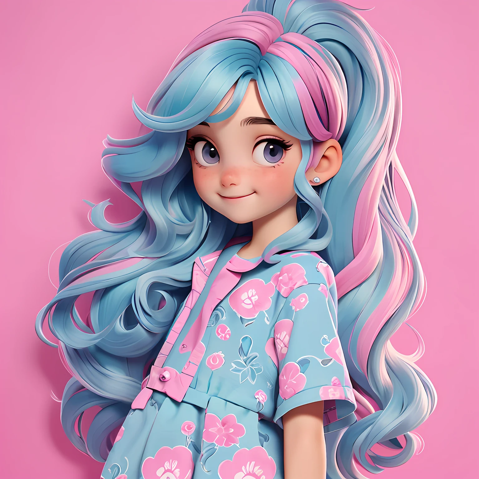 um loli menino, Your hair is stuck, pavor, multicolorido, roupas leves, corpo inteiro, The background is filled with a pastel shade, evoking a sense of lightness and happiness.