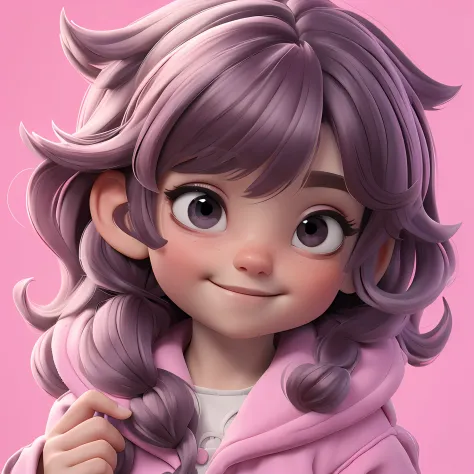 um loli menino, Your hair is stuck, pavor, preto cinza claro, moleton, capuz, corpo inteiro, The background is filled with a pastel shade, evoking a sense of lightness and happiness.
