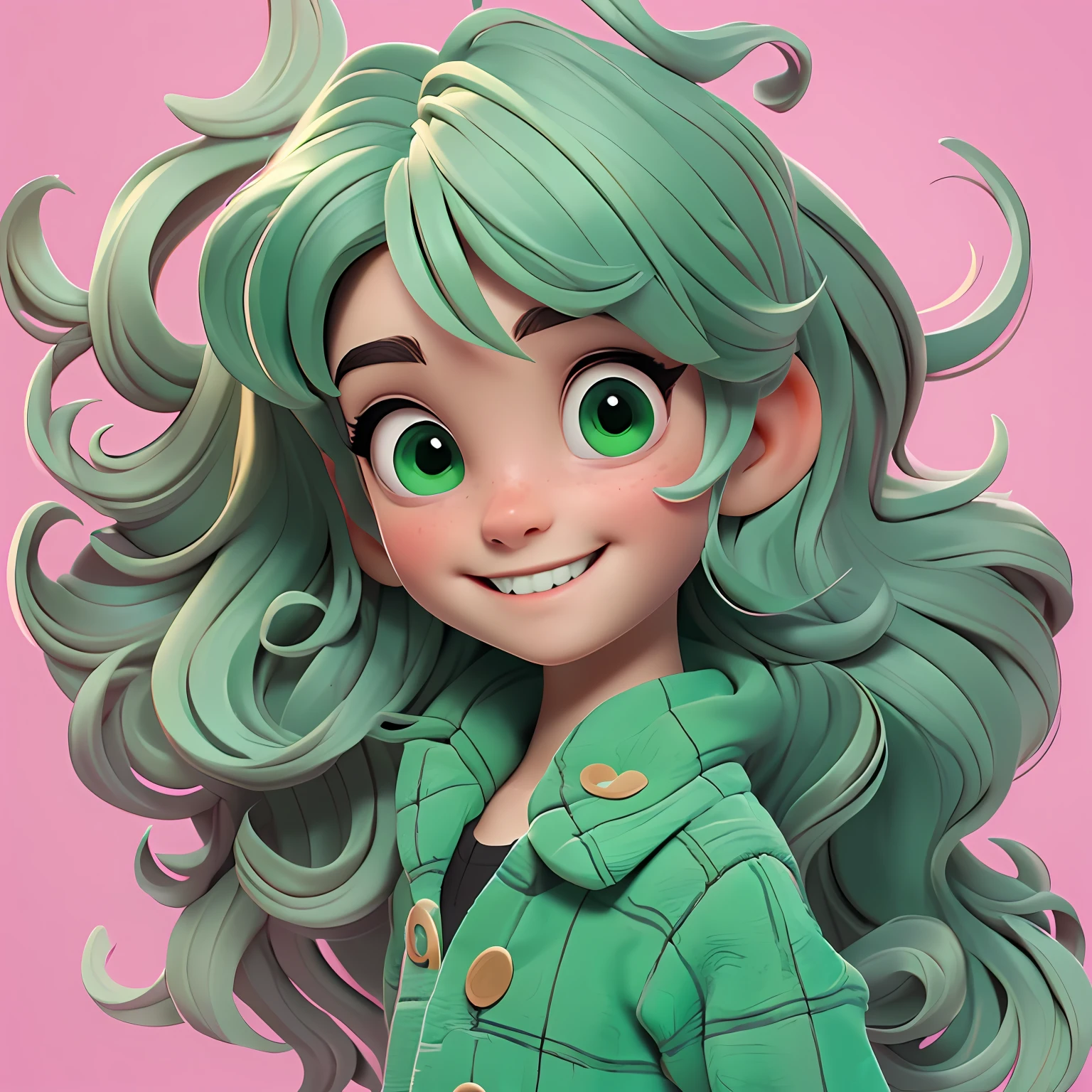 um loli menino, Your hair is stuck, pavor, preto cinza claro, moleton, capuz, corpo inteiro, The background is filled with a pastel green hue, evoking a sense of lightness and happiness.