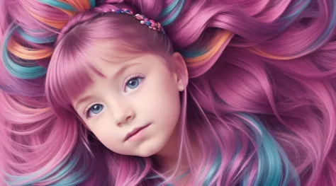 girl CHILD 10 years old, Loira russa bun in hair , gelado, diversas cores.