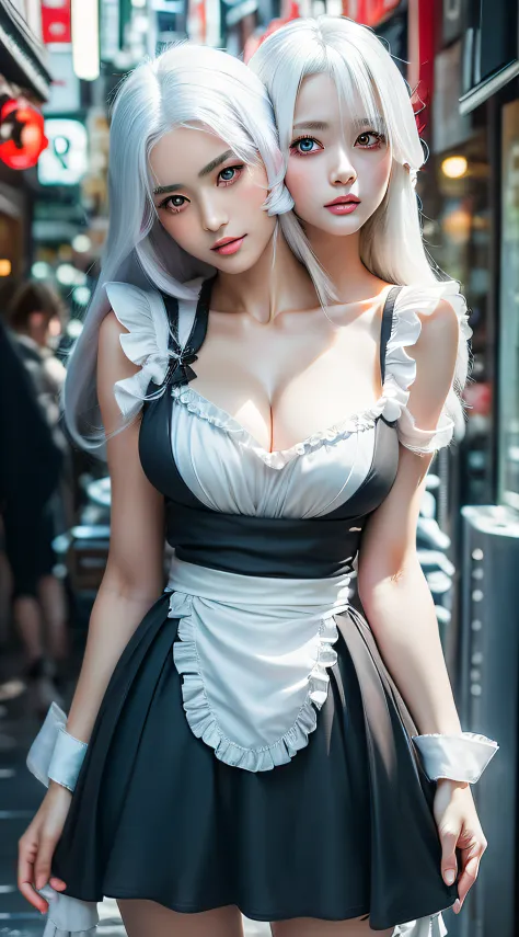 2heads,  (2heads:1.5), 2heads, ((Midnight, Best quality, 8k, Masterpiece :1.3)), japanese, asian, talking, (thick thighs:0.5), gap in between thighs, dynamic lighting, high resolution, sharp focus, depth of field, ,(masterpiece, top quality, best quality, ...