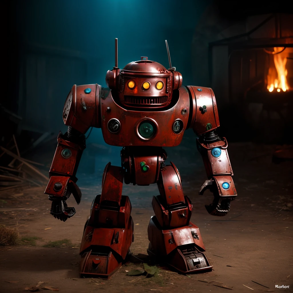 fx-monsters haunted rusted toy robot